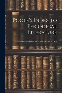 Front cover_Poole's Index to Periodical Literature