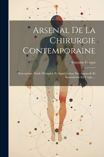 Couverture_Arsenal De La Chirurgie Contemporaine
