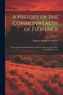 Couverture_A History of the Commonwealth of Florence