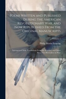 Couverture_Poems Written and Published During the American Revolutionary War, and Now Republished From the Original Manuscripts
