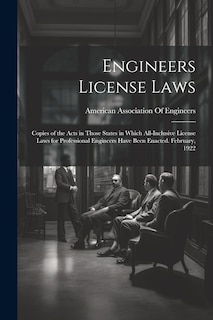 Couverture_Engineers License Laws