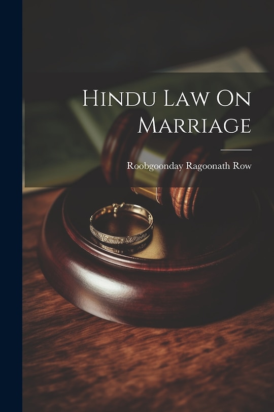 Couverture_Hindu Law On Marriage