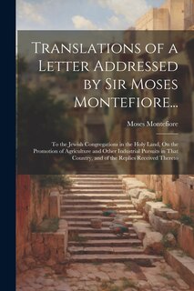 Front cover_Translations of a Letter Addressed by Sir Moses Montefiore...