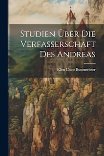 Front cover_Studien Über Die Verfasserschaft Des Andreas
