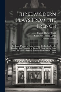 Front cover_Three Modern Plays From the French