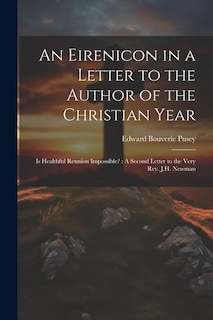 Front cover_An Eirenicon in a Letter to the Author of the Christian Year