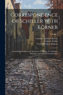 Couverture_Correspondence of Schiller With Körner