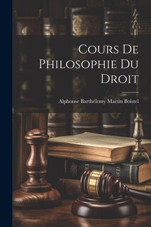 Couverture_Cours De Philosophie Du Droit