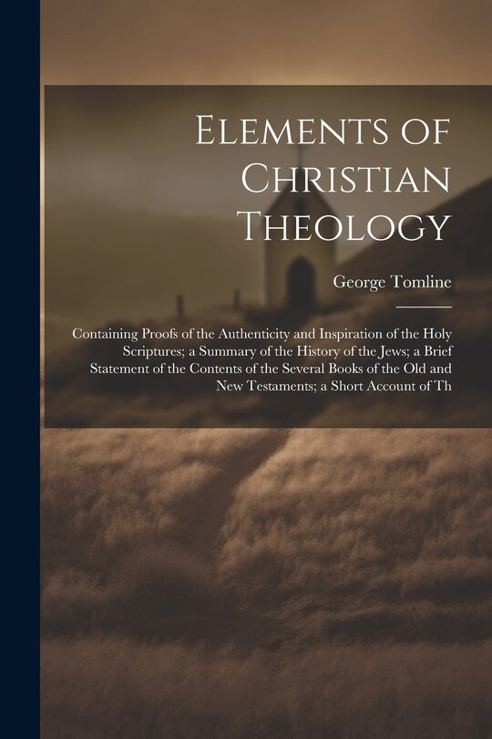 Front cover_Elements of Christian Theology