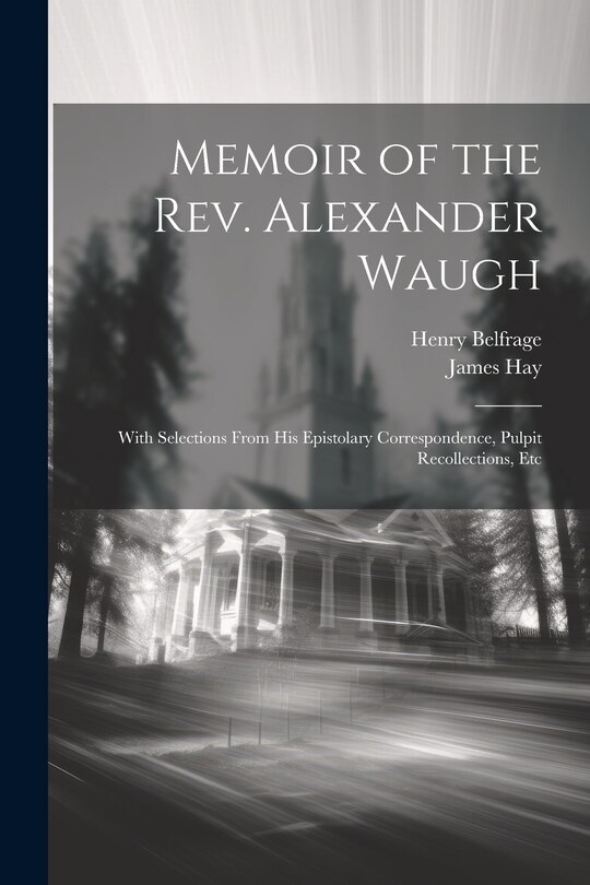 Couverture_Memoir of the Rev. Alexander Waugh