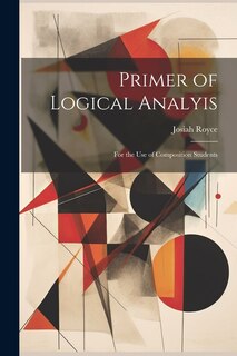 Front cover_Primer of Logical Analyis