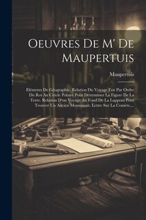 Couverture_Oeuvres De M' De Maupertuis