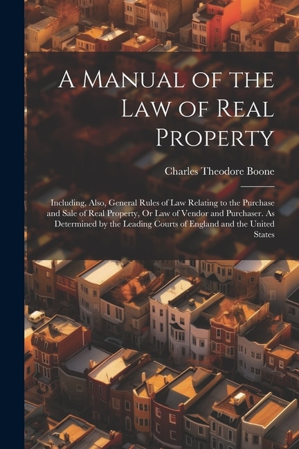 Front cover_A Manual of the Law of Real Property