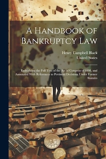 Couverture_A Handbook of Bankruptcy Law