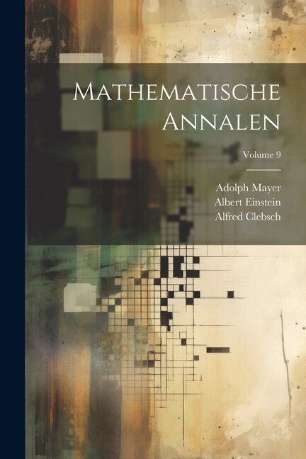 Couverture_Mathematische Annalen; Volume 9