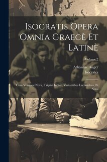 Front cover_Isocratis Opera Omnia Graecè Et Latinè