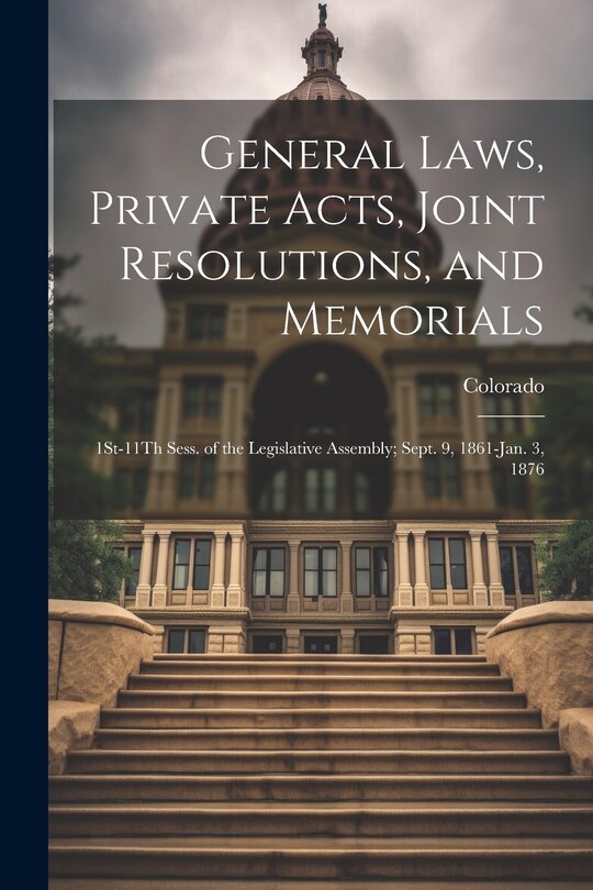 Front cover_General Laws, Private Acts, Joint Resolutions, and Memorials