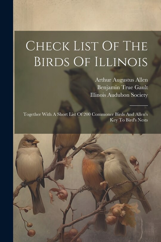 Front cover_Check List Of The Birds Of Illinois