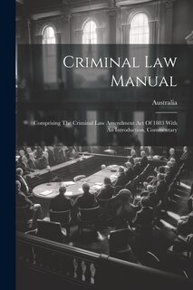 Couverture_Criminal Law Manual
