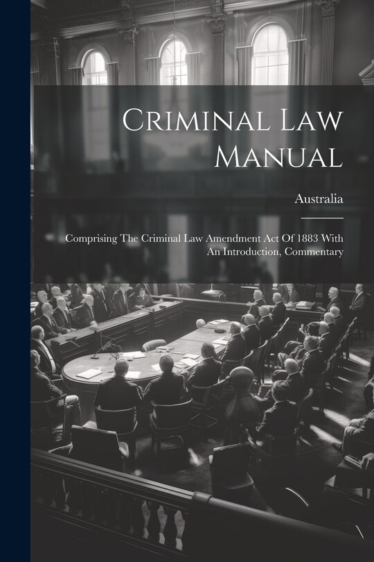 Couverture_Criminal Law Manual