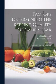 Couverture_Factors Determining The Keeping Quality Of Cane Sugar