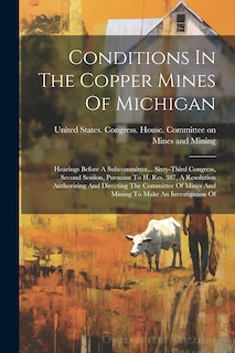 Front cover_Conditions In The Copper Mines Of Michigan