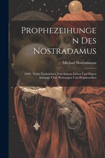 Couverture_Prophezeihungen Des Nostradamus