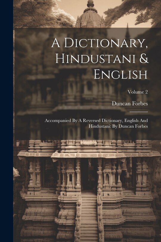 Front cover_A Dictionary, Hindustani & English