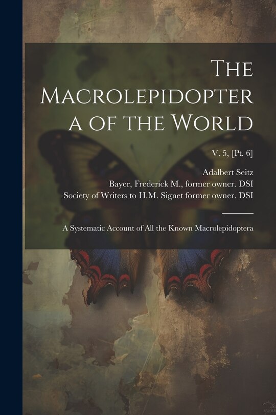 Couverture_The Macrolepidoptera of the World