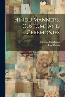Front cover_Hindu Manners, Customs and Ceremonies