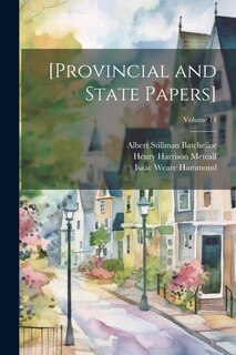 Front cover_[Provincial and State Papers]; Volume 14