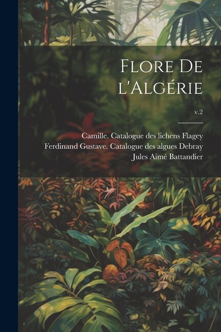 Front cover_Flore de l'Algérie; v.2