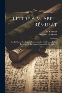 Front cover_Lettre À M. Abel-rémusat