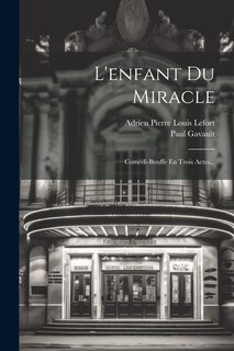 Front cover_L'enfant Du Miracle