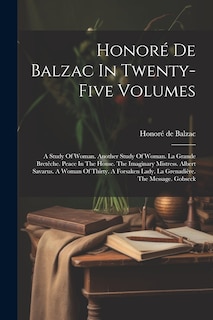 Couverture_Honoré De Balzac In Twenty-five Volumes