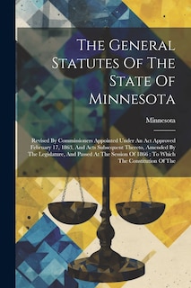 Couverture_The General Statutes Of The State Of Minnesota