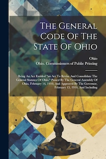 Couverture_The General Code Of The State Of Ohio