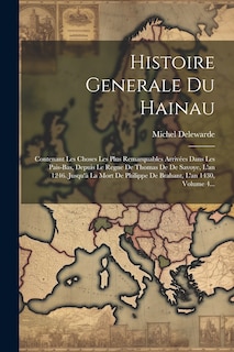 Couverture_Histoire Generale Du Hainau