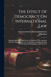Front cover_The Effect Of Democracy On International Law