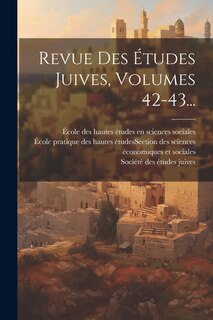 Front cover_Revue Des Études Juives, Volumes 42-43...
