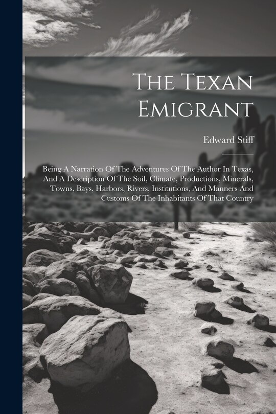 Front cover_The Texan Emigrant
