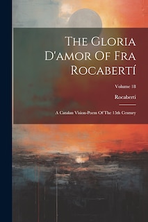 Front cover_The Gloria D'amor Of Fra Rocabertí