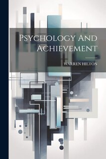 Front cover_Psychology And Achievement