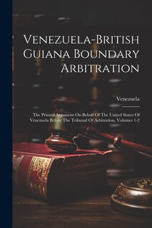 Couverture_Venezuela-british Guiana Boundary Arbitration