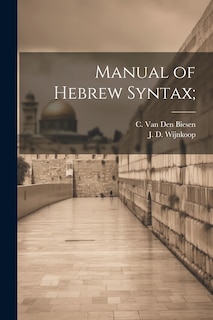 Couverture_Manual of Hebrew Syntax;
