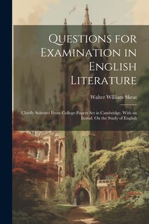 Couverture_Questions for Examination in English Literature