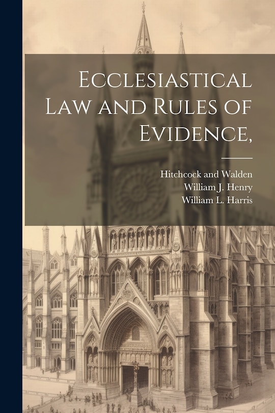 Couverture_Ecclesiastical Law and Rules of Evidence,