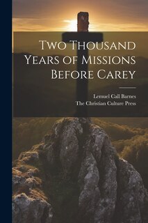 Front cover_Two Thousand Years of Missions Before Carey