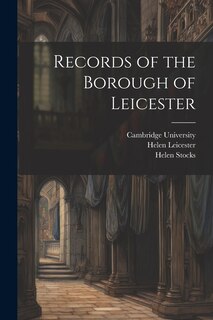 Couverture_Records of the Borough of Leicester