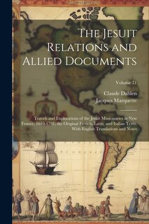 Front cover_The Jesuit Relations and Allied Documents
